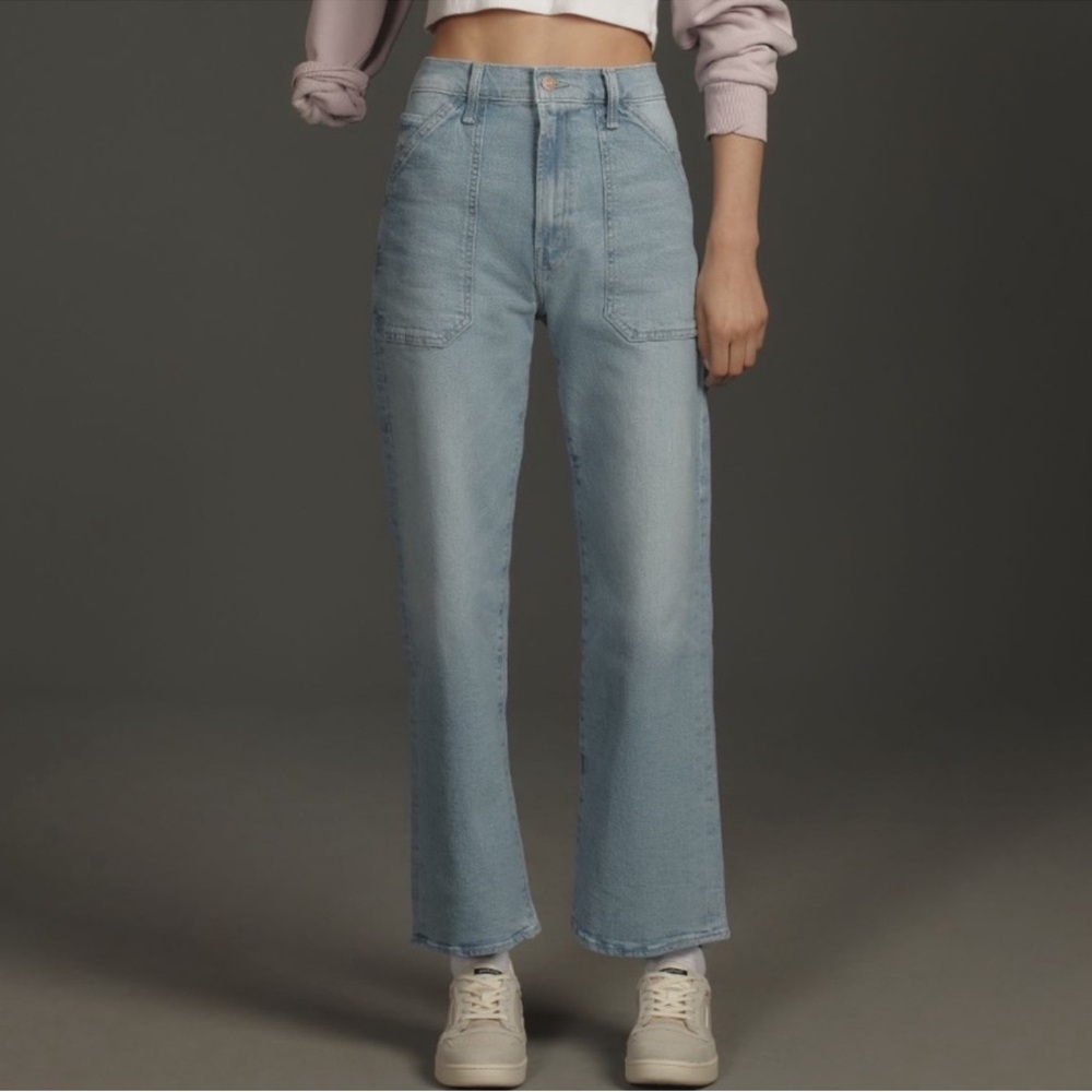 NWT MOTHER Denim The Patch Rambler Ankle Jeans in Norway Dude Size 26